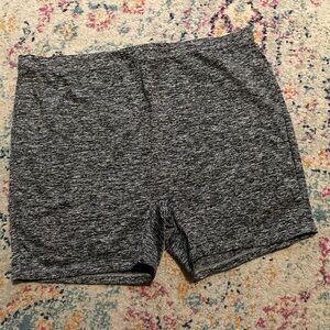 Women’s SHEIN curve grey biker shorts size 3XL leggings heather gray